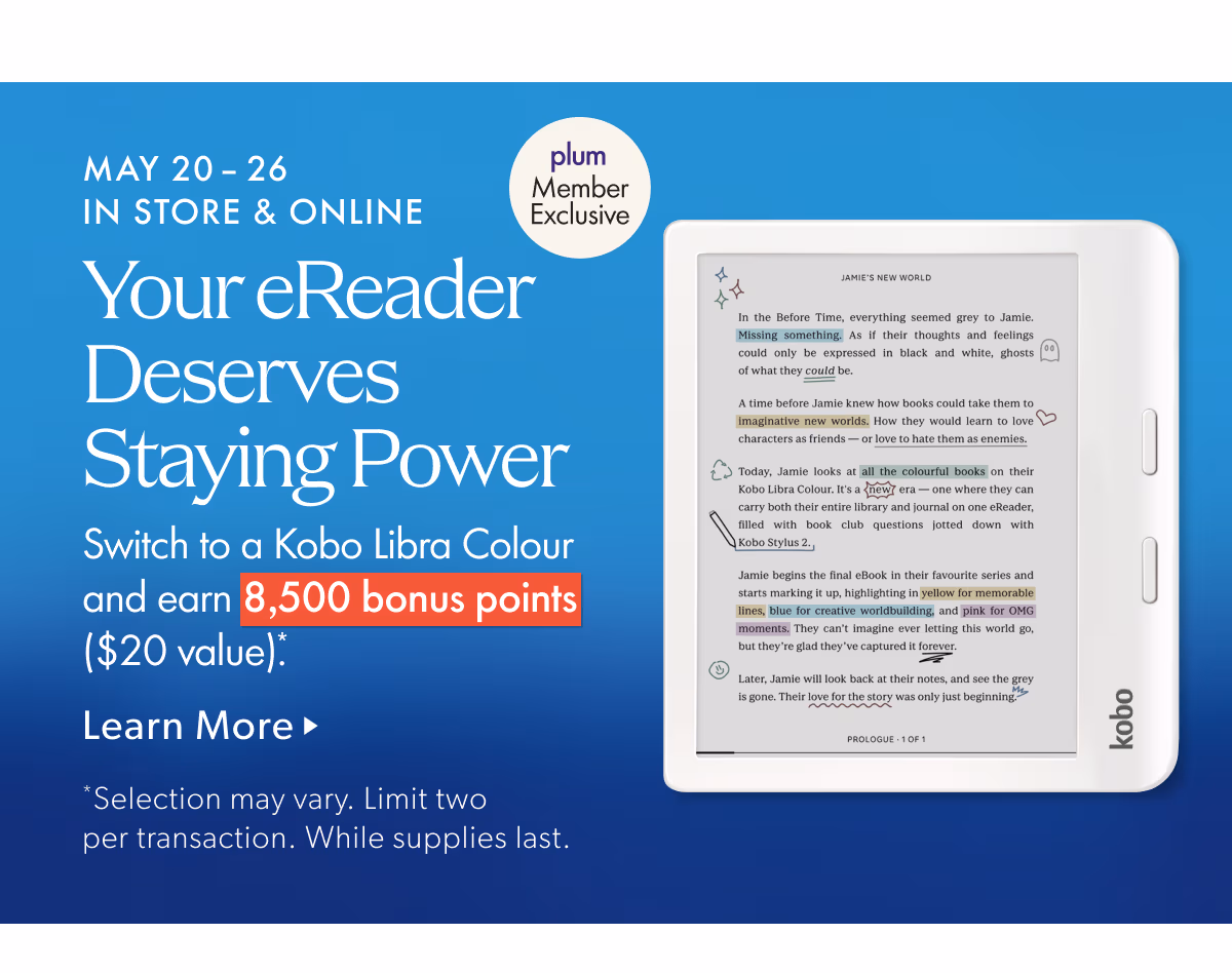 MAY 20-26 IN STORE & ONLINE | Your eReader Deserves Staying Power
