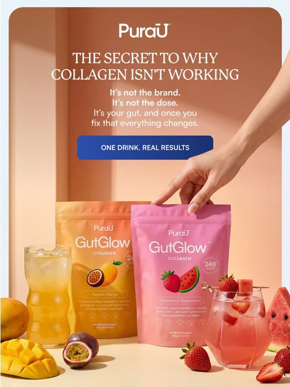You are flushing your collagen down the drain.