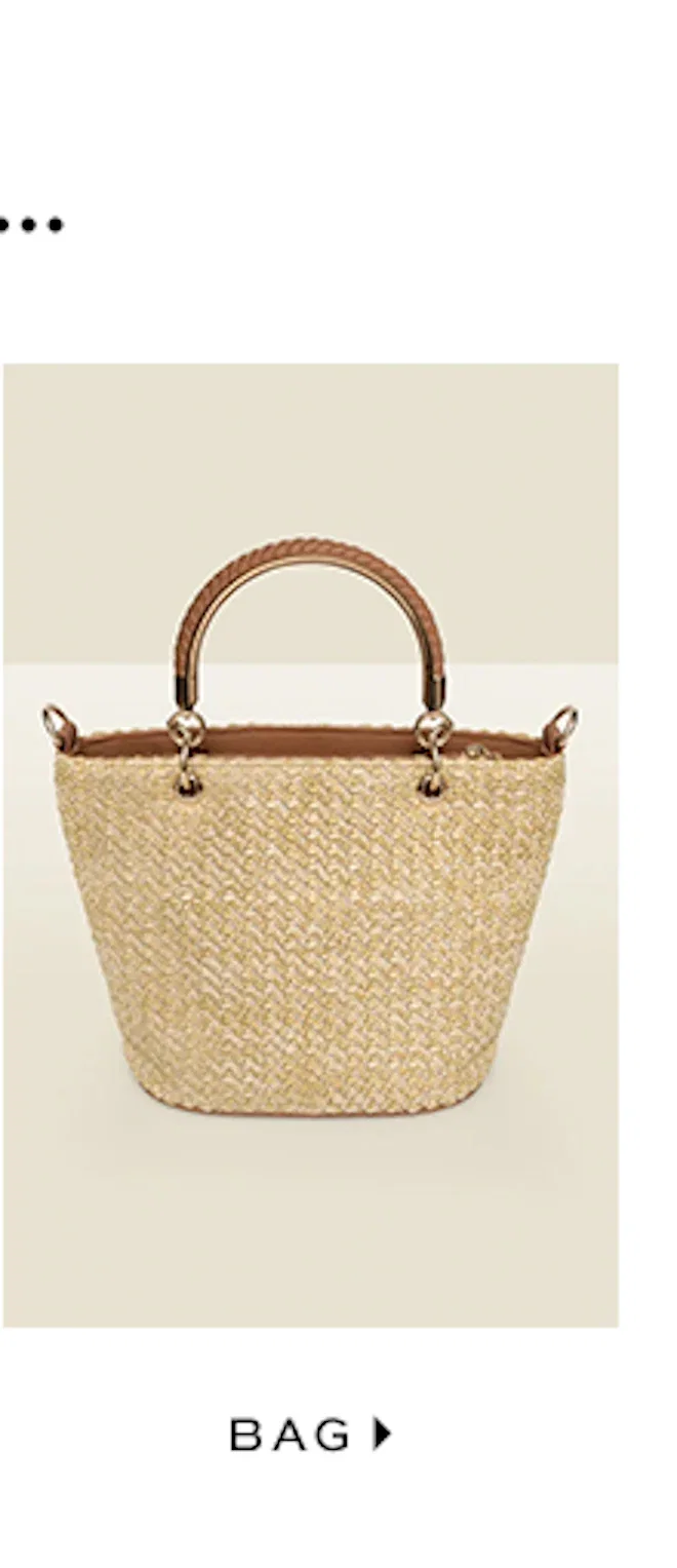 Natural Braided Handle Raffia Cross Body Bag