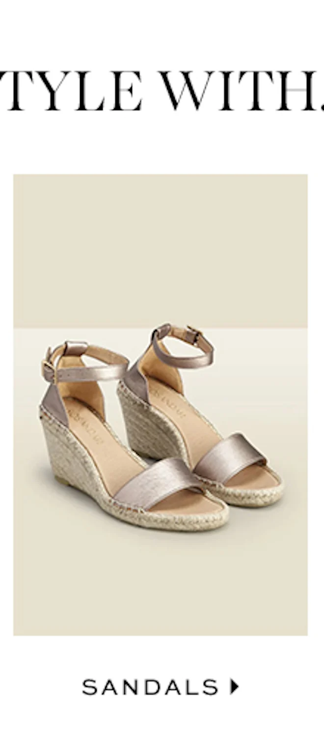 Poesy Gold Leather Wedged Espadrille
