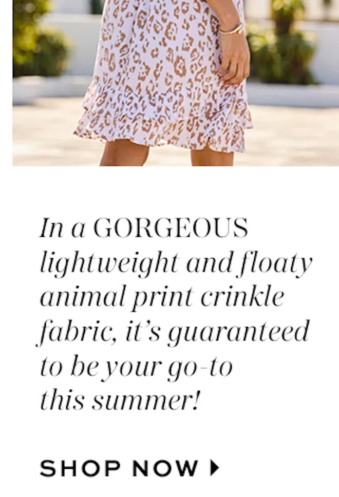 Animal Print Rattan Belted Dress