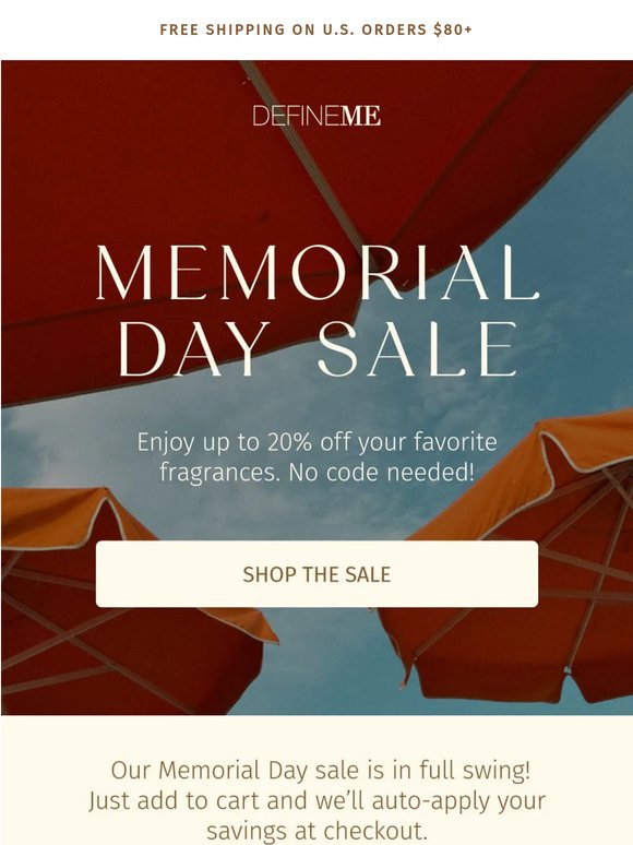 20% off your favorite scents ✨