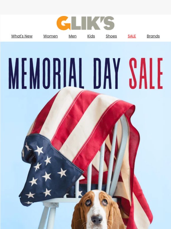 Our Memorial Sale Starts Now!