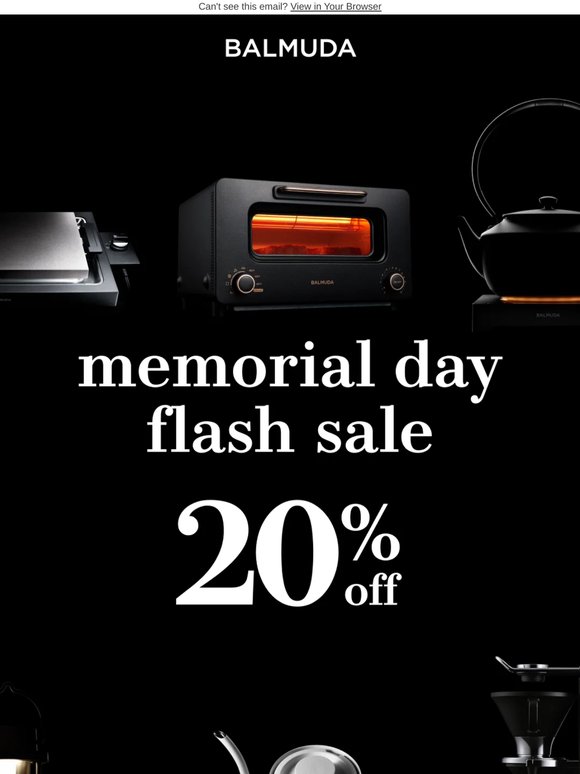 Memorial Day Flash Sale Starts Now