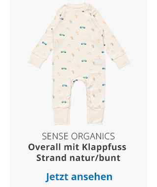 Sense Organics - Overall mit Klappfuß Strand - natur/bunt