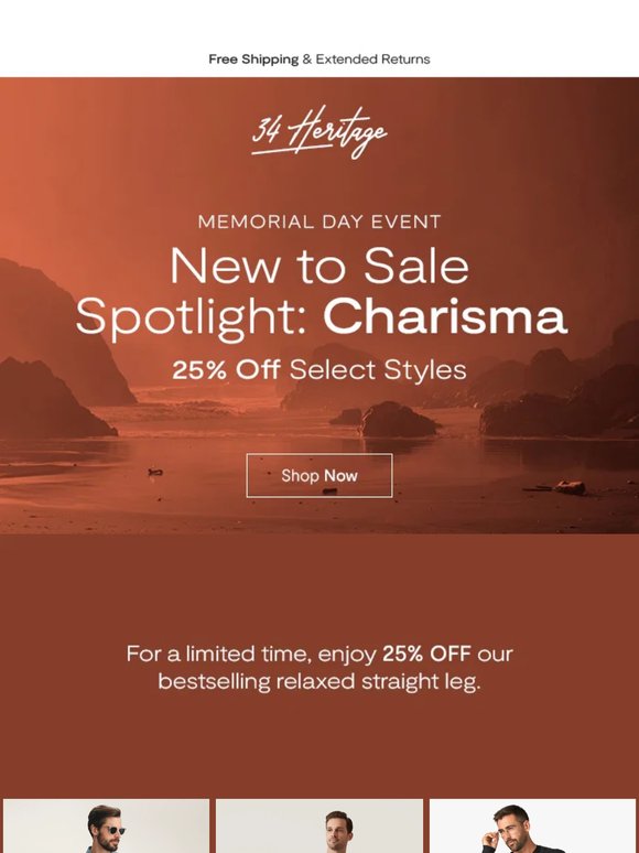 25% Off Must-Shop Charisma Styles