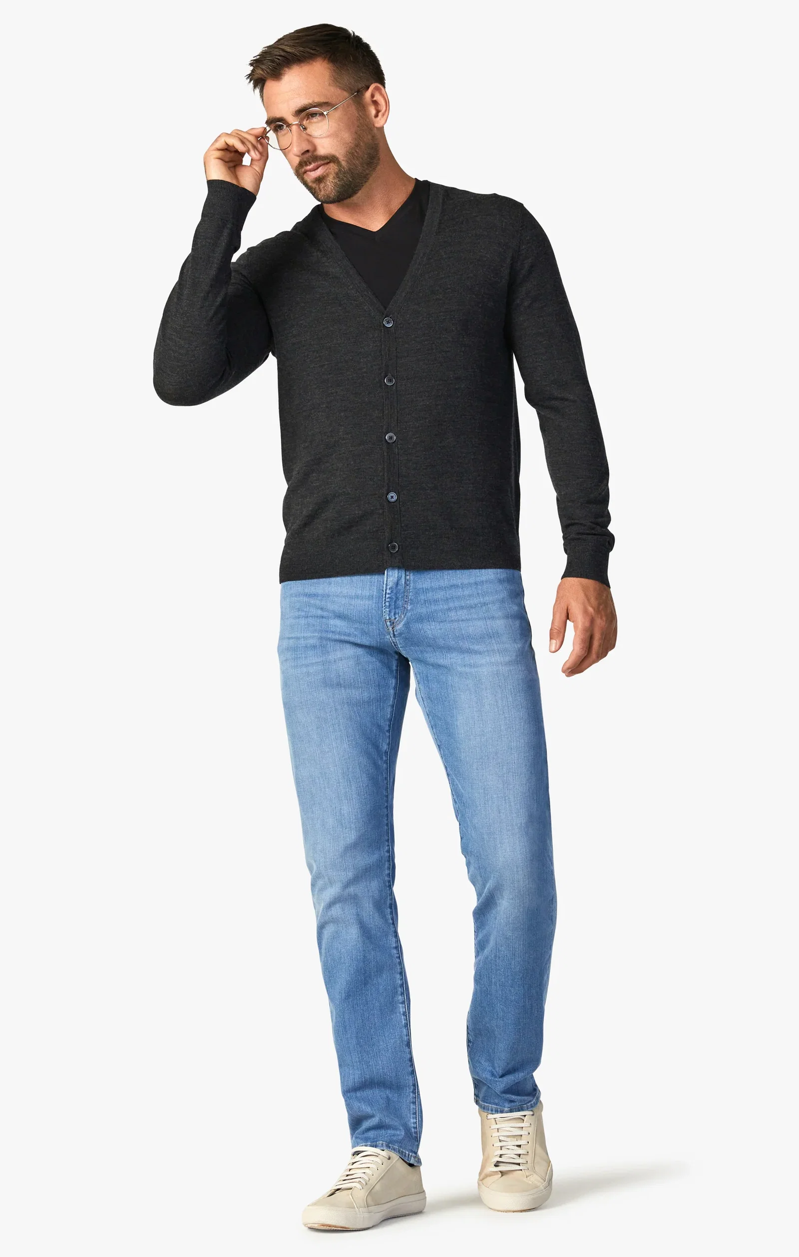 Image of Charisma Relaxed Straight Jeans In Light Soft Denim