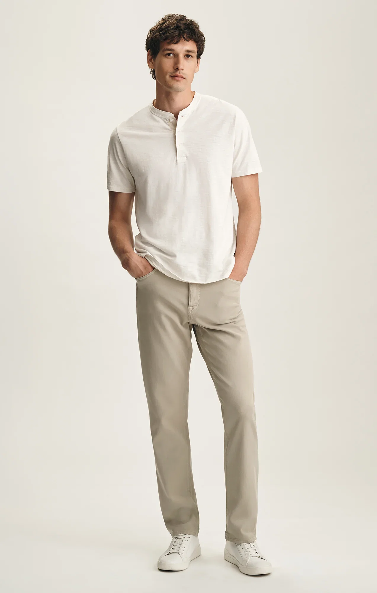 Image of Charisma Relaxed Straight Pants In Cashmere Cloud Luxe