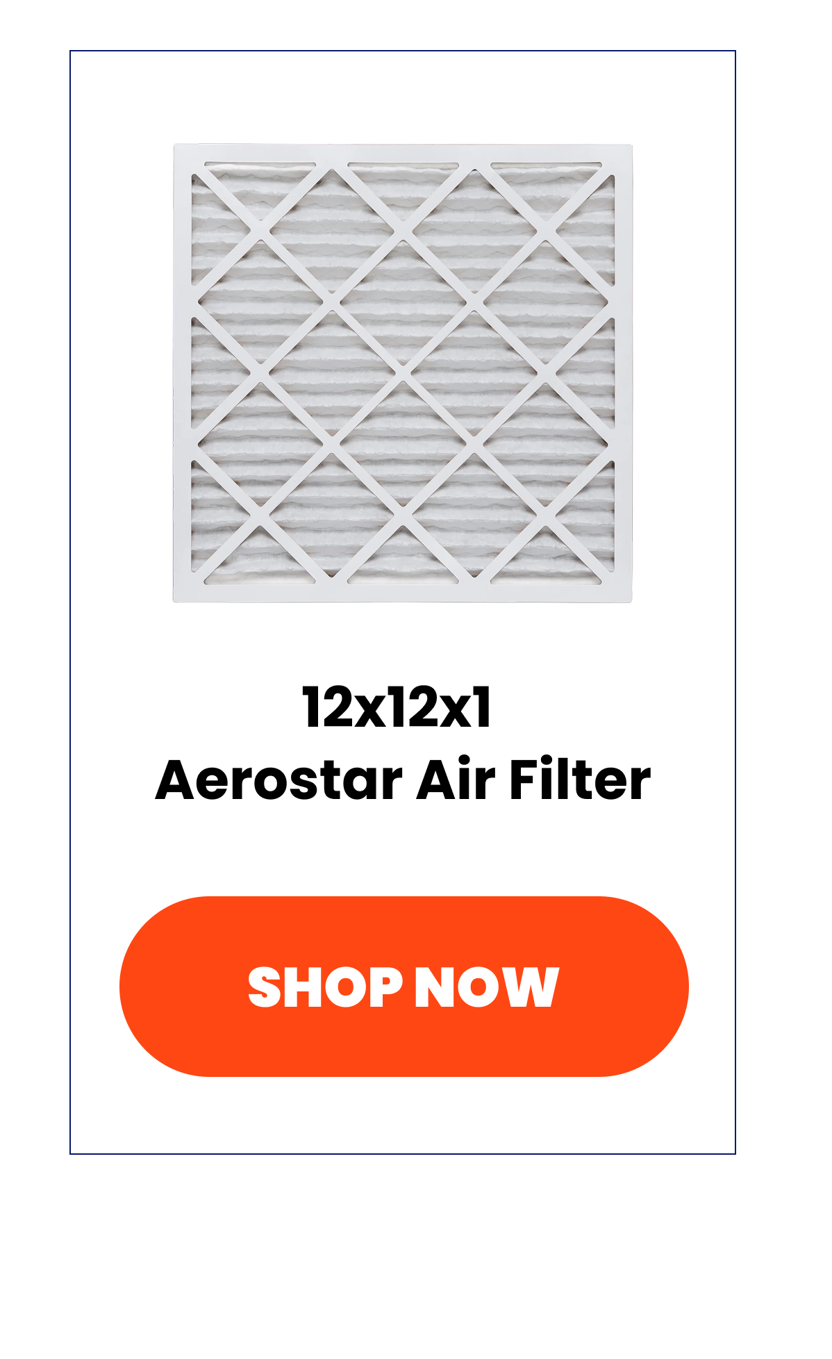 12x12x1 Aerostar Air Filter