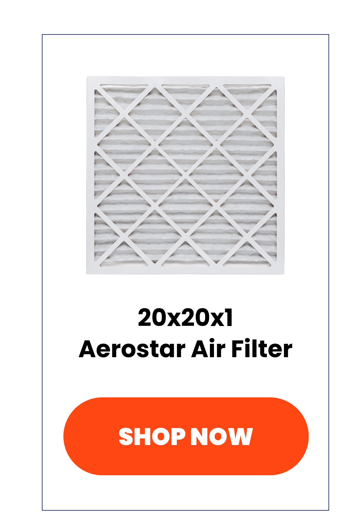20x20x1 Aerostar Air Filter