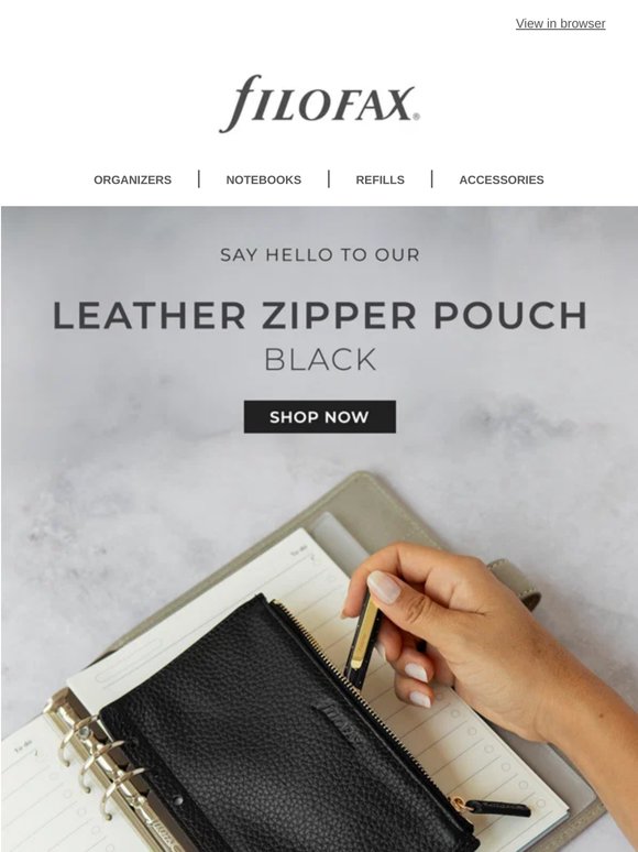 🤩 Leather Zipper Pouch: your favorite catch-all!