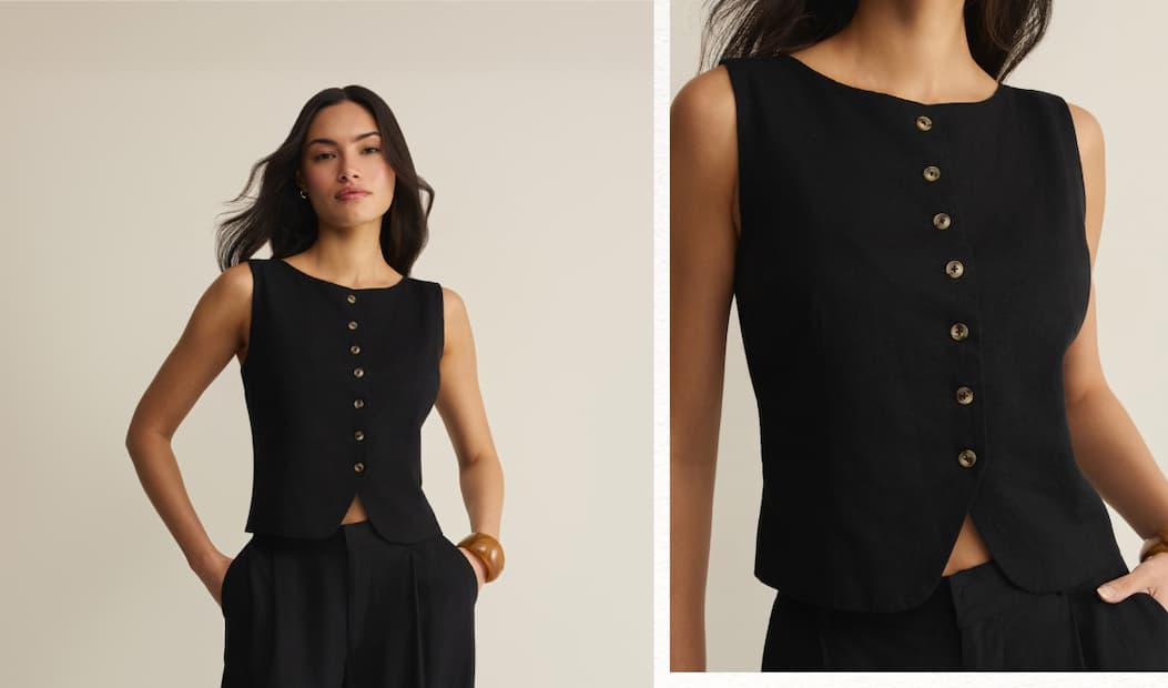 Shop Roman Linen Vest