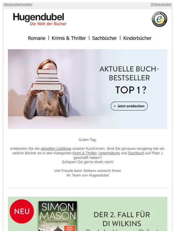 Die Buch-Bestseller der Woche 💫📚
