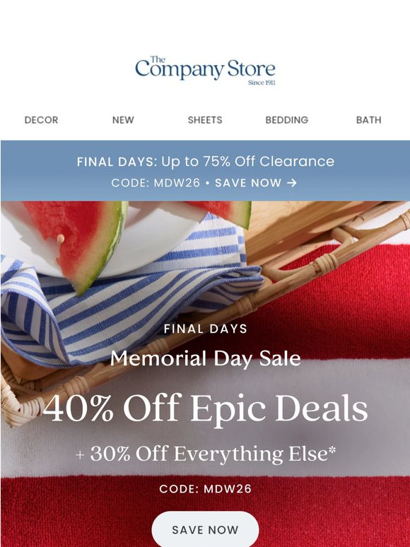 Our biggest savings of the season