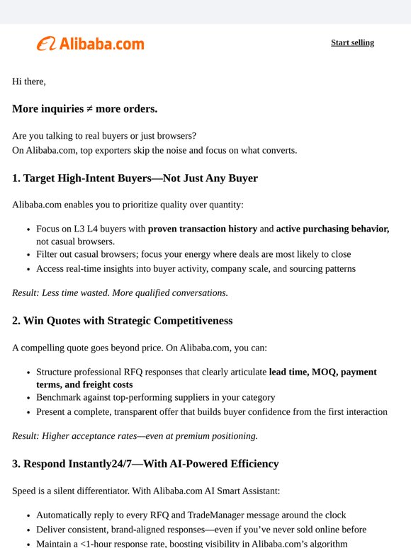 More Inquiries ≠ More Orders. Transform Interest into Revenue.