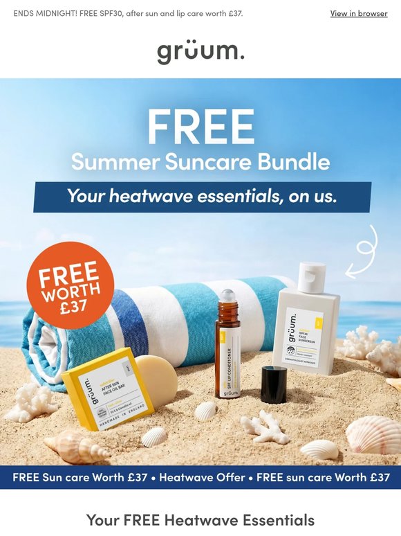 LAST CHANCE! FREE Heatwave SPF Bundle ☀️