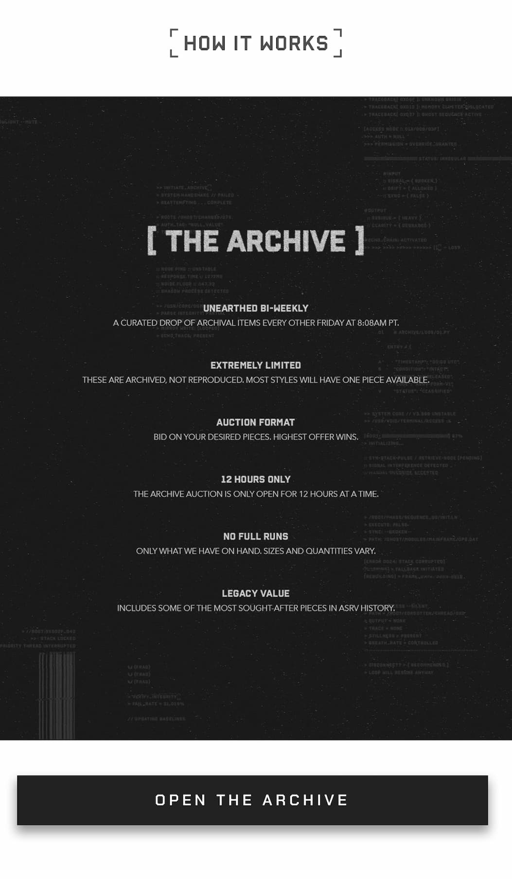The Archive – Now Live
