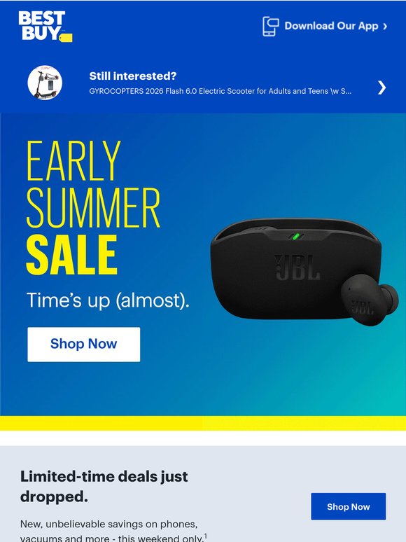 Final week to save on the Early Summer Sale ⏰