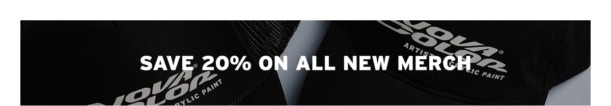 Save 20% On New Merch