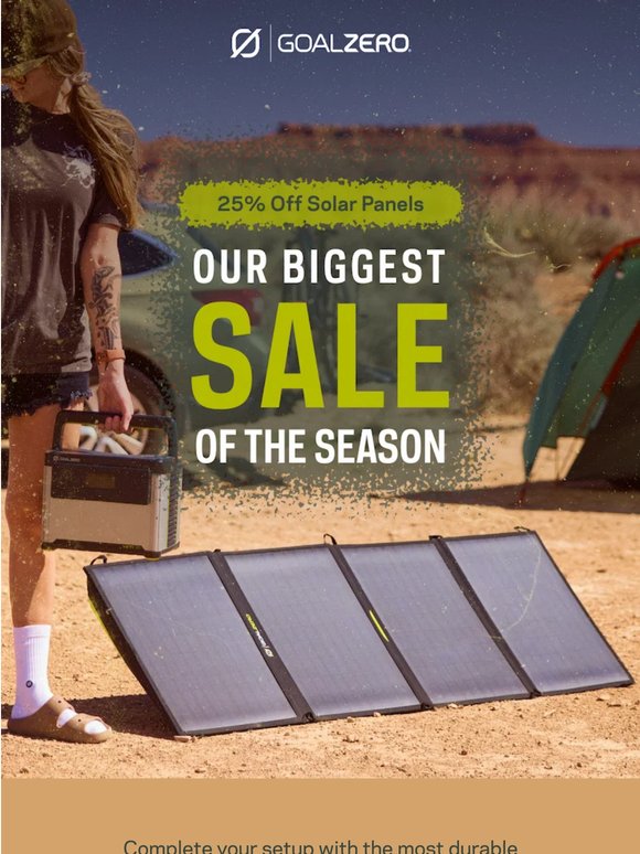 25% Off Solar Panels