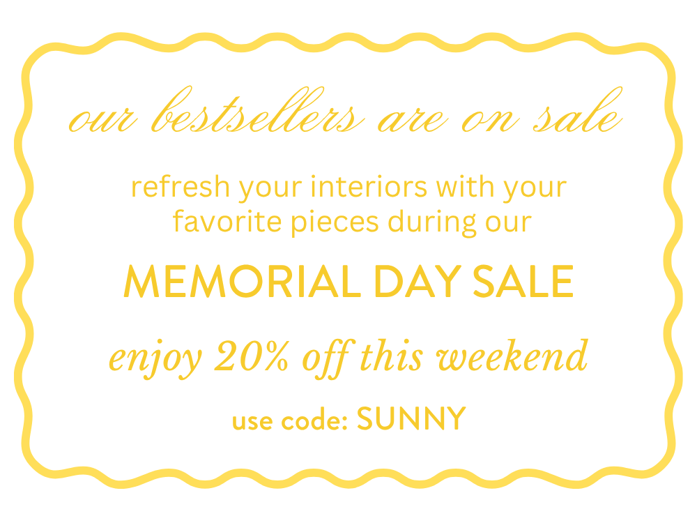 Memorial Day Sale - Bestsellers Yellow Banner