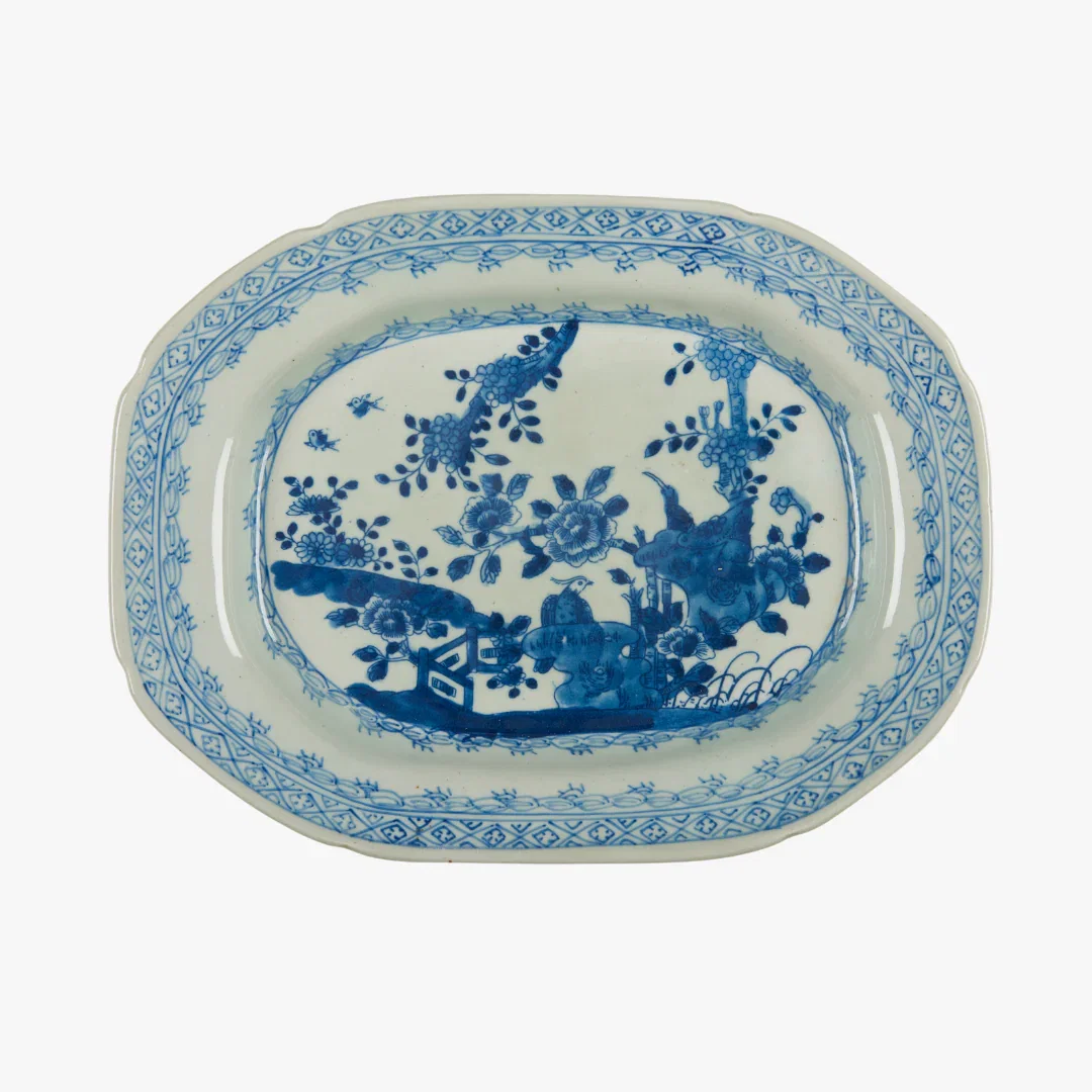 Image of Floral Vine Oval Tray