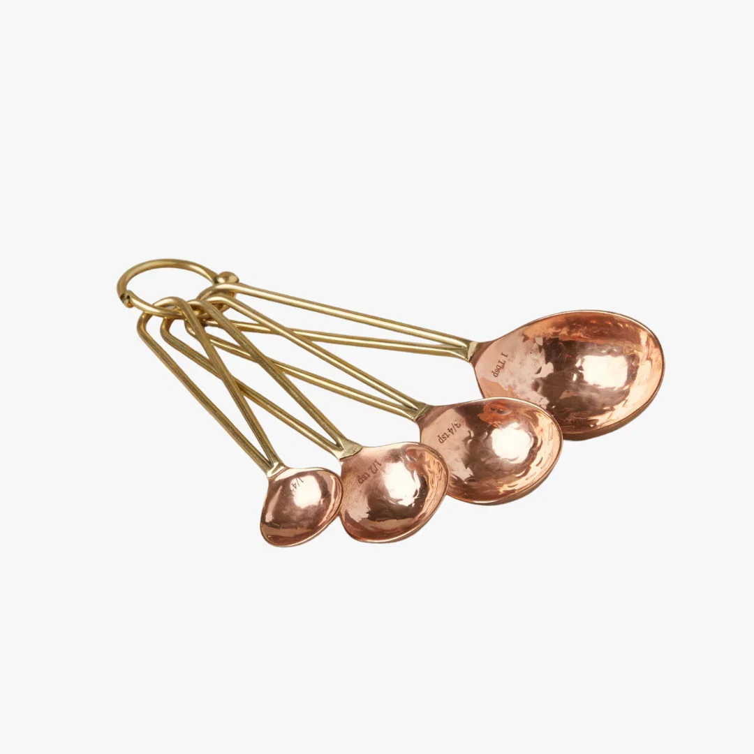 Image of Hammered Copper Measuring Spoons