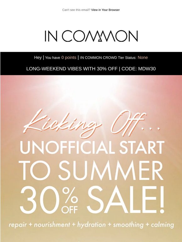 ICYMI: There's 30% Off Waiting For You