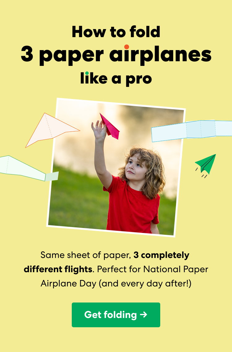 How to fold 3 paper airplanes like a pro