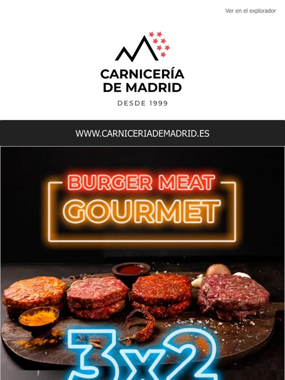 🍔 3x2 en nuestras BURGER MEAT