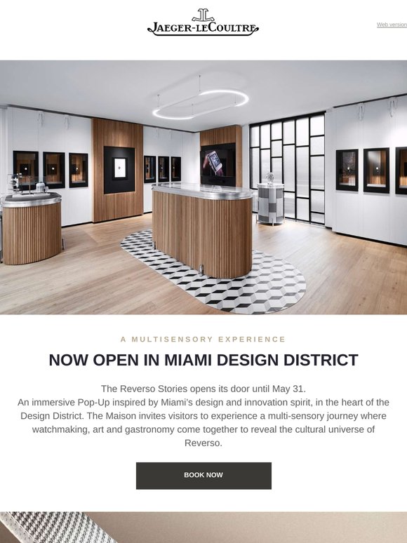 The Reverso Stories Pop-Up is now open in Miami