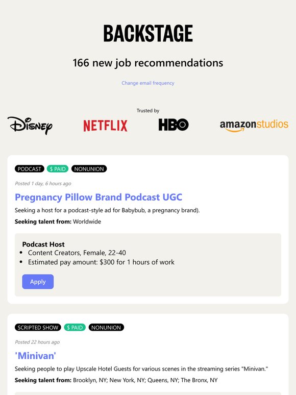 166 New Roles Available for Job Recommendations - May 22