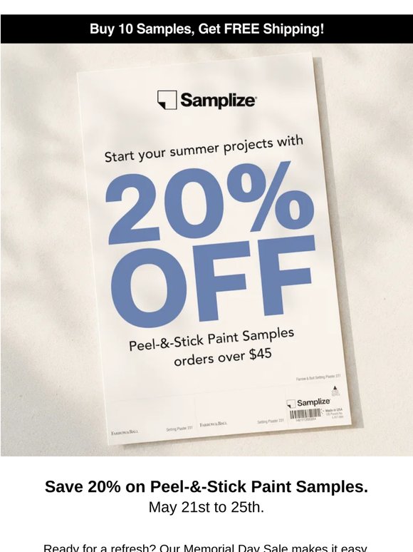 Summer Starts with Memorial Day Savings