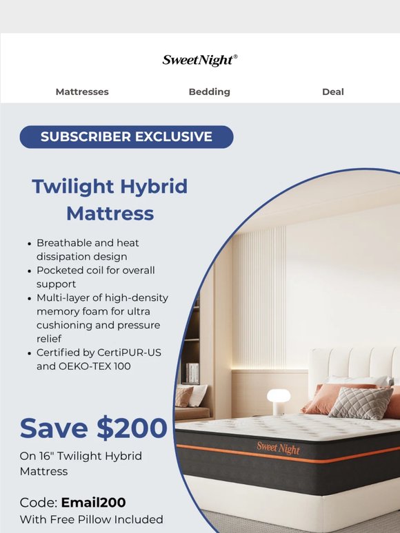 Your Luxury Sleep Upgrade Is $200 Off