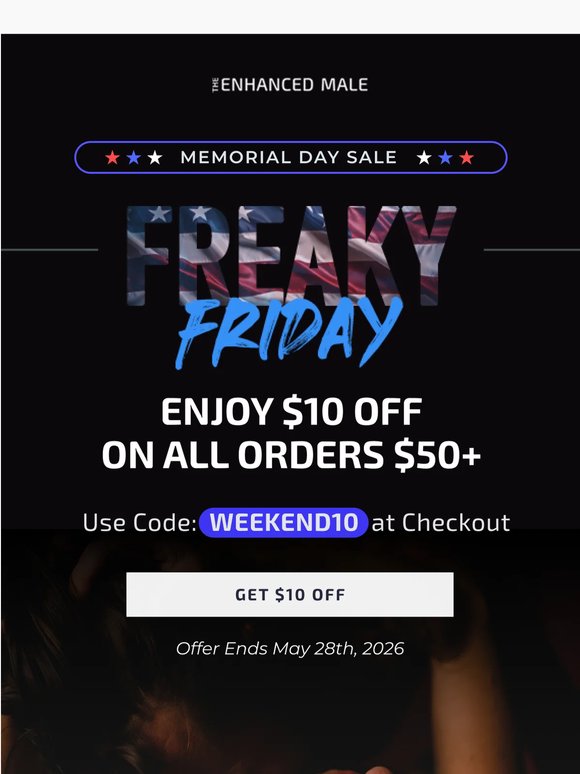 Memorial Day weekend upgrade: $10 OFF*