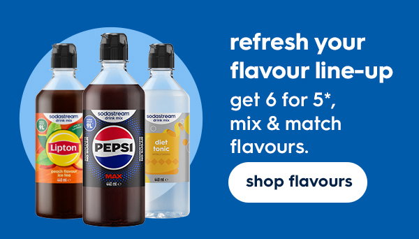 Get 6 for 5*, mix & match flavours.