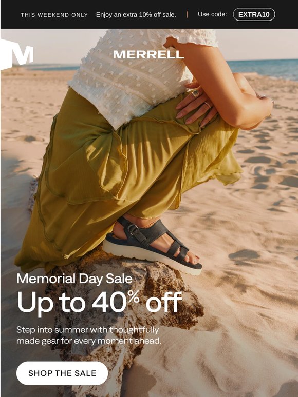 Holiday weekend 🤝 Up to 40% off summer favorites