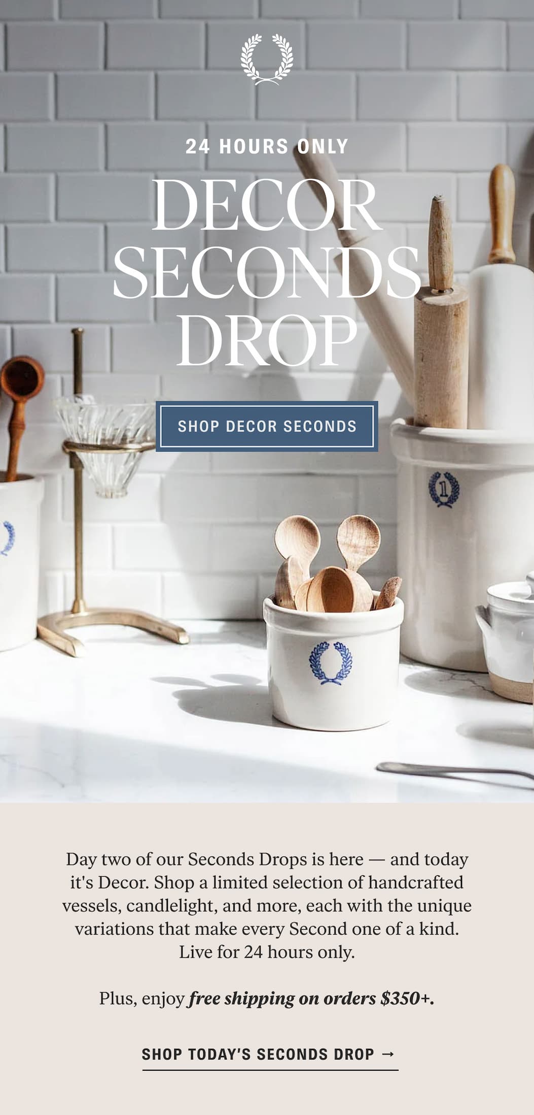24 Hours Only: Decor Seconds Drop