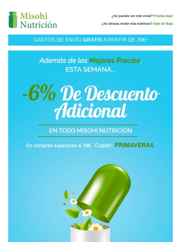 Esta primavera cuídate con lo mejor | -6% Extra