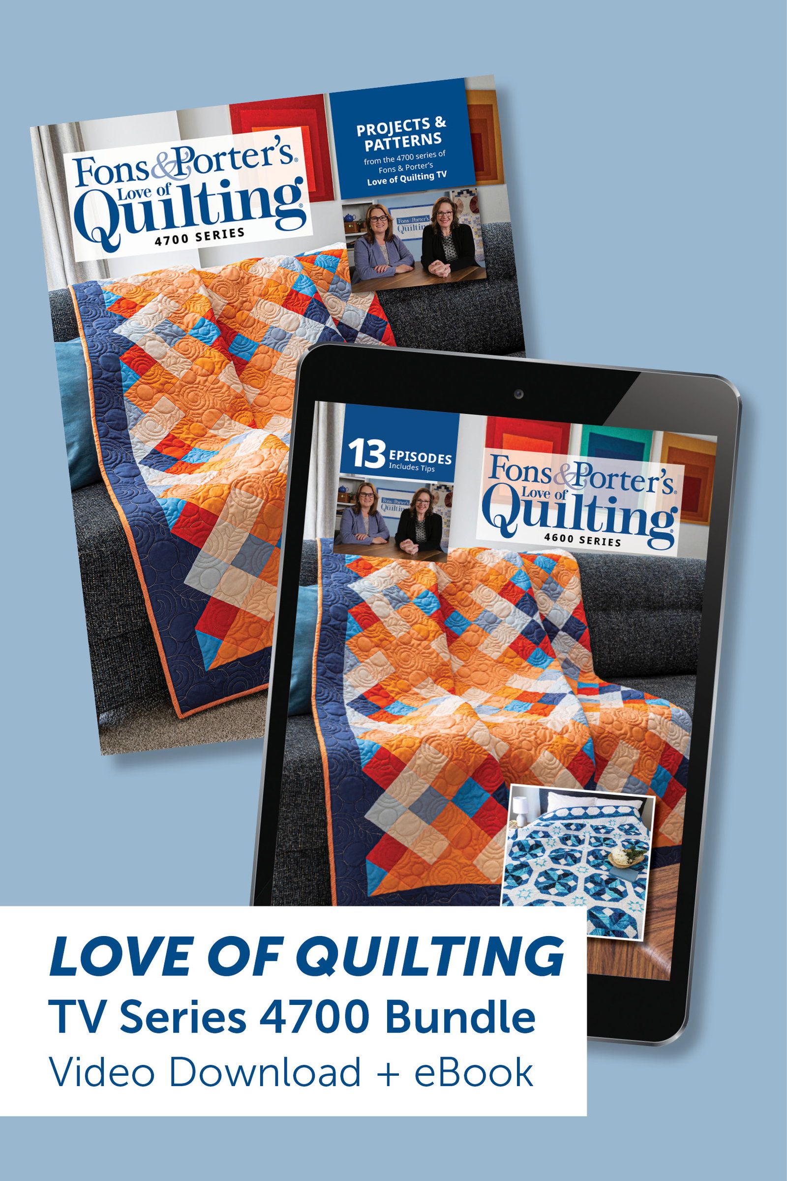Fons & Porter’s Love of Quilting TV Series 4700 Bundle | Video Download + eBook