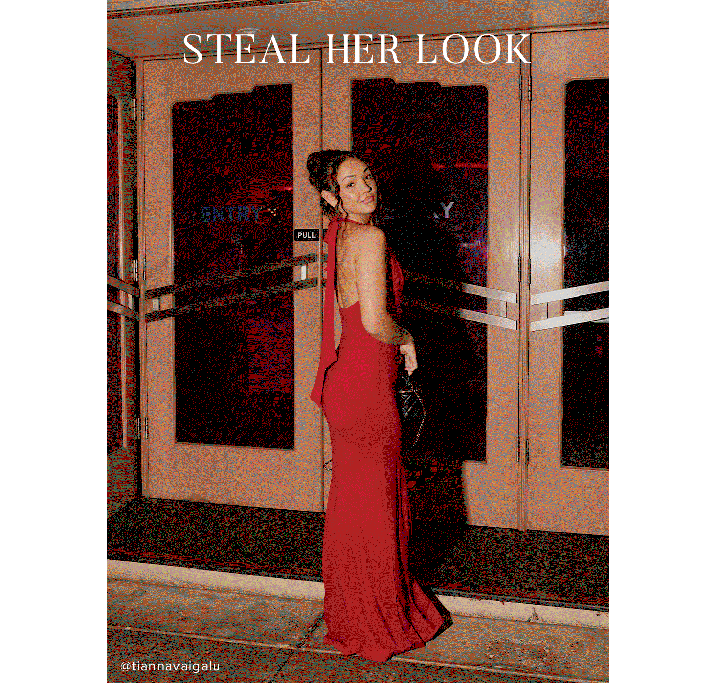 Chic Spark Halter Maxi Dress Red