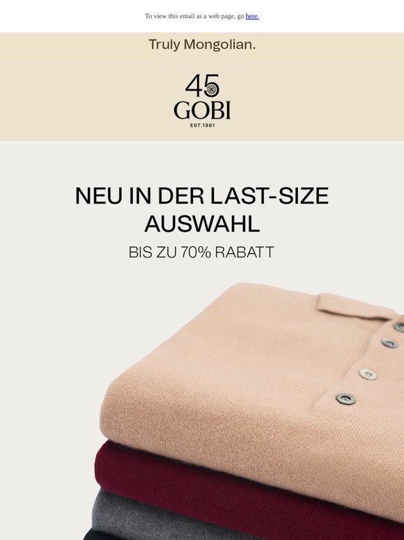 Bis zu 70% Rabatt | Noch mehr Auswahl