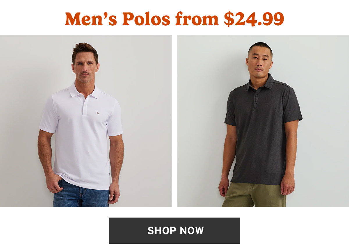Men's Polos from $24.99