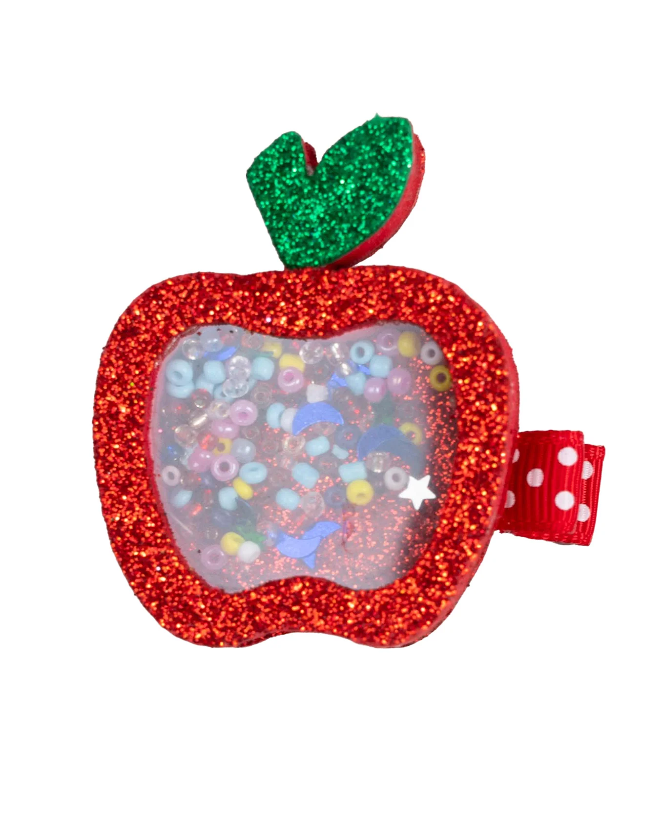Image of Red Apple Shaker Hair Clip