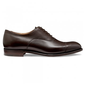 Alfred Capped Oxford in Mocha Calf Leather