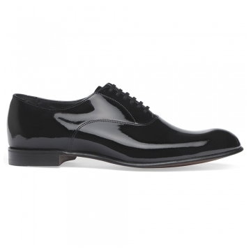 Kelly Oxford Dress Shoe in Black Patent Leather (F Fit)