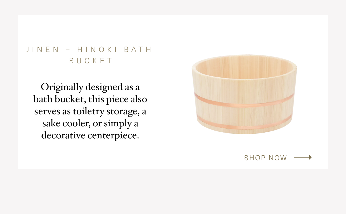 Jinen Hinoki Bath Bucket