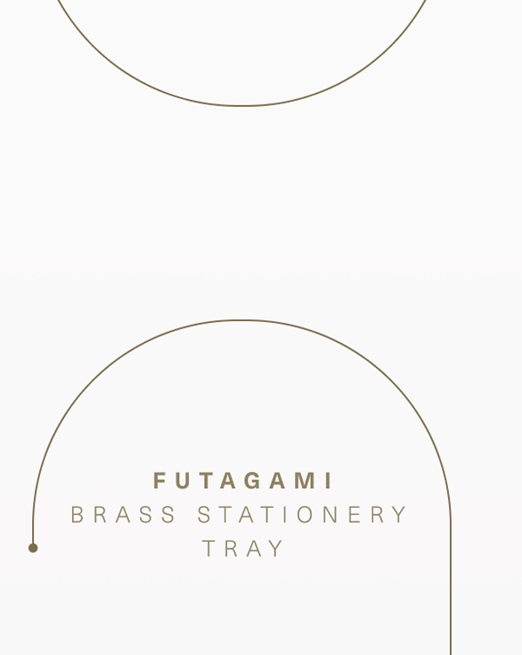 Futagami BRASS STATIONERY TRAY