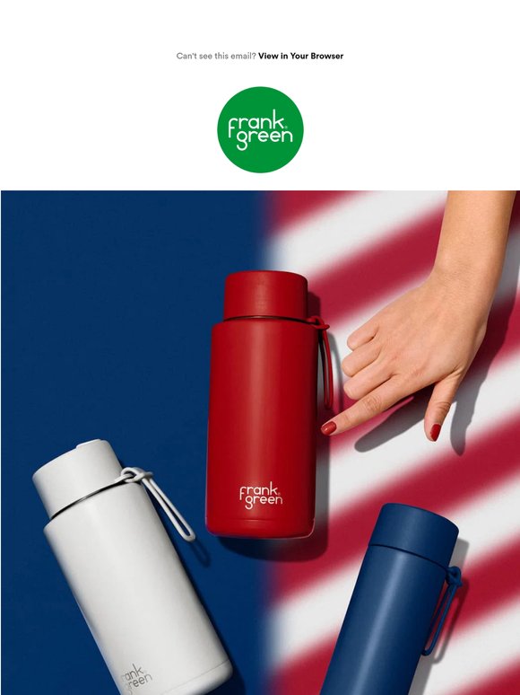 Red, white and blue = hydrated
