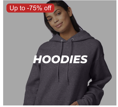 Up to -75% off HOODIES